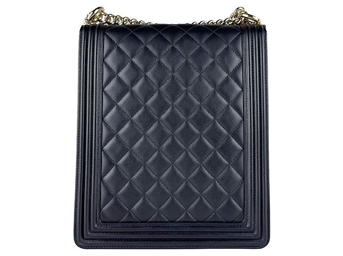 Borsa a tracolla Chanel Boy Nero - vista 3