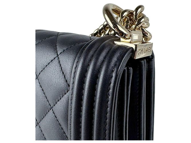Borsa a tracolla Chanel Boy Nero - vista 5