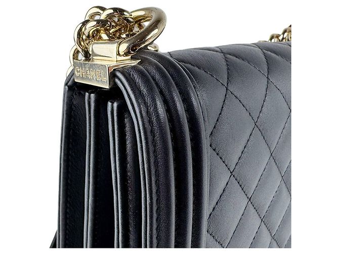 Borsa a tracolla Chanel Boy Nero - vista 6