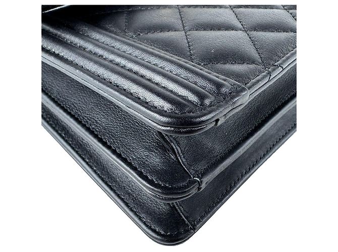 Borsa a tracolla Chanel Boy Nero - vista 8