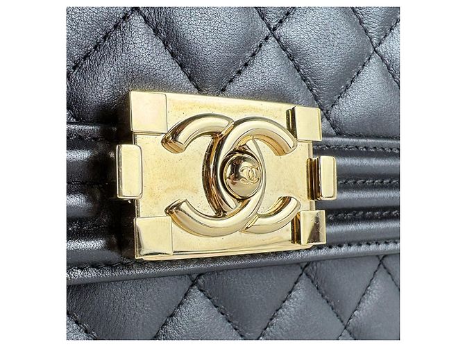 Borsa a tracolla Chanel Boy Nero - vista 9