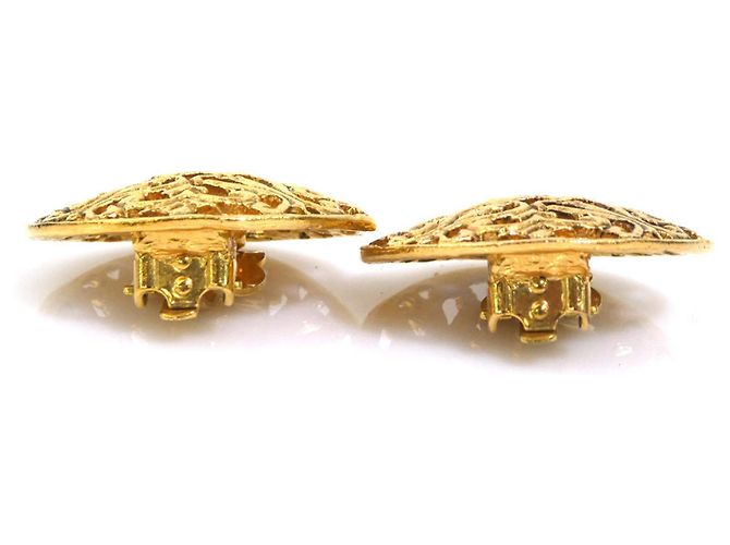 Orecchini a clip Chanel Gold D'oro - vista 4