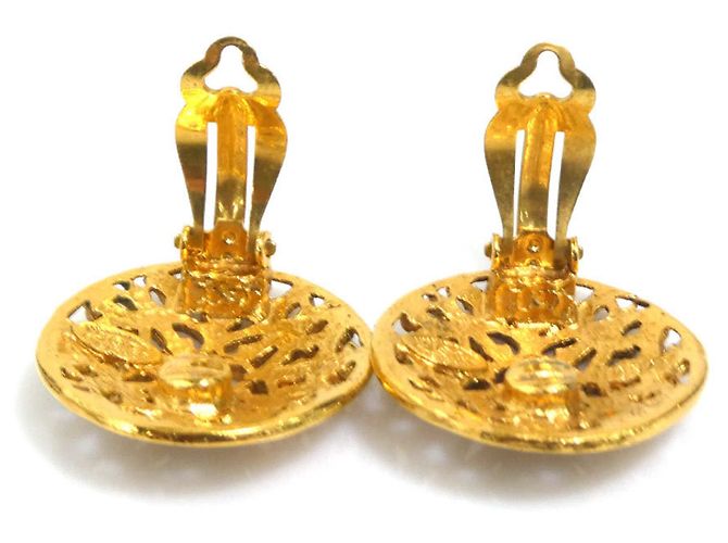 Orecchini a clip Chanel Gold D'oro - vista 6