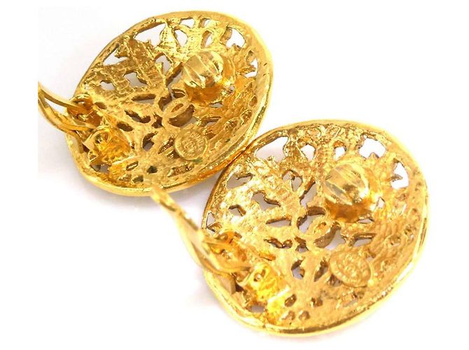 Orecchini a clip Chanel Gold D'oro - vista 7