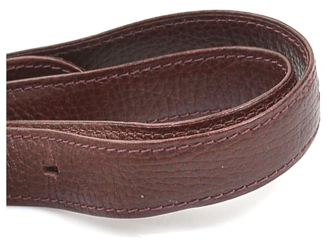 Borsa a tracolla Cartier in pelle bordeaux - vista 8