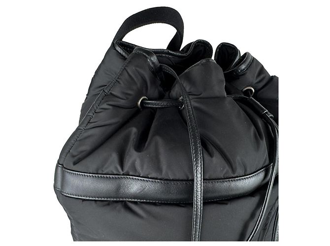 Borsa a tracolla in nylon Saint Laurent Nero - vista 7