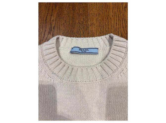 Camisola Prada em lã e cashmere bege - vista 2