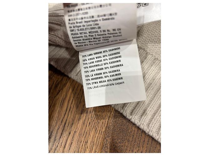 Camisola Prada em lã e cashmere bege - vista 4