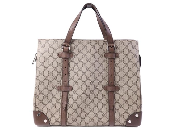 Borsa Gucci GG supreme Canvas N/a Beige - vista 2