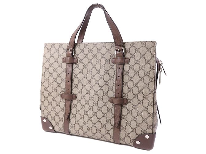 Borsa Gucci GG supreme Canvas N/a Beige - vista 3