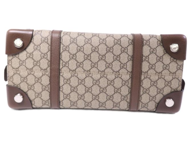 Borsa Gucci GG supreme Canvas N/a Beige - vista 4