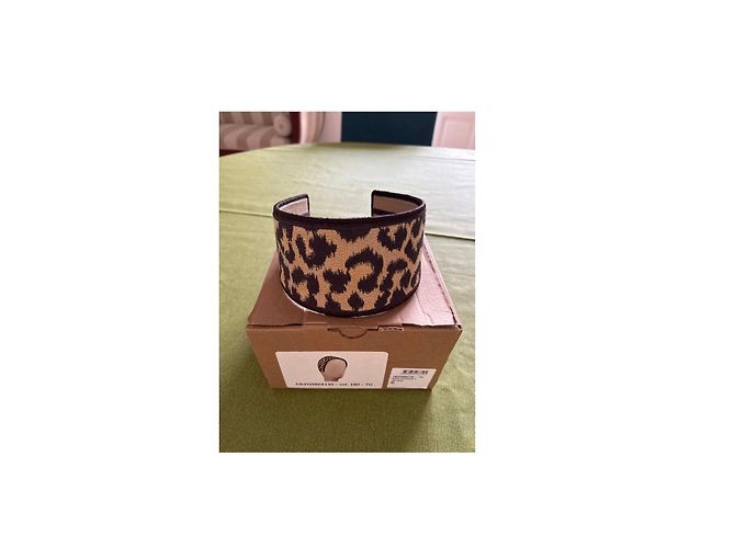 Cerchietto Christian Dior Stampa Leopardata Marrone Stampa leopardo - vista 4