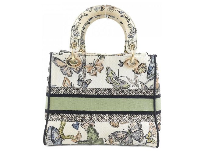 Borsa Christian Dior TOILE DE JOUY MEXICO Bianco Multicolore - vista 2