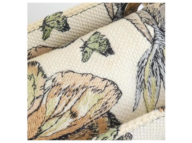 Borsa Christian Dior TOILE DE JOUY MEXICO Bianco Multicolore - vista 5