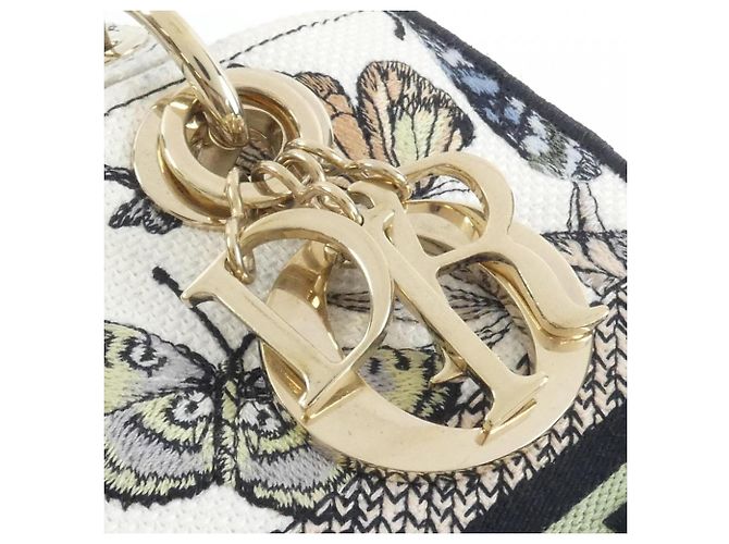 Borsa Christian Dior TOILE DE JOUY MEXICO Bianco Multicolore - vista 6