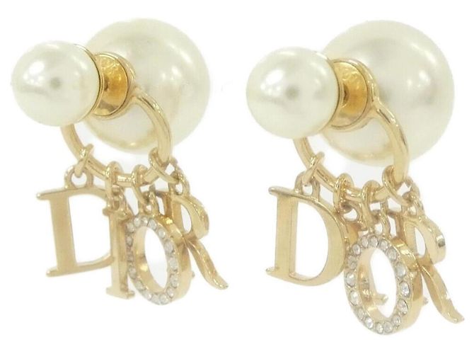 Orecchini Christian Dior Tribal E1411TRICY Bianco D'oro - vista 2