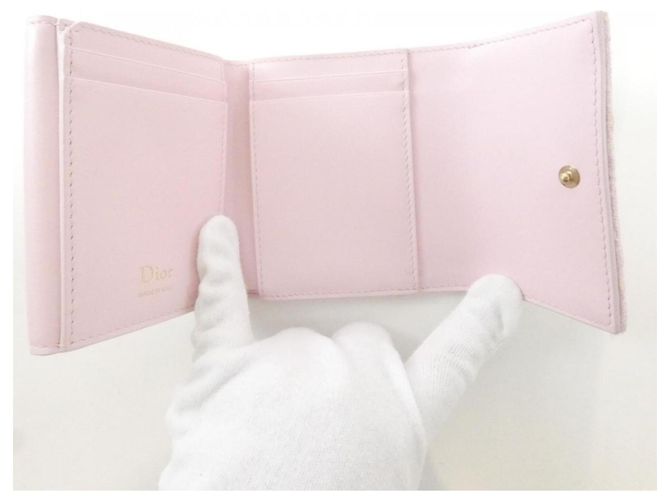 Christian Dior Oblique Lotus Geldbörse Pink - Ansicht 6