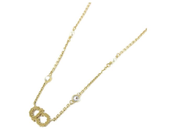 Collana Christian Dior Claire Di Lune Bianco D'oro - vista 3