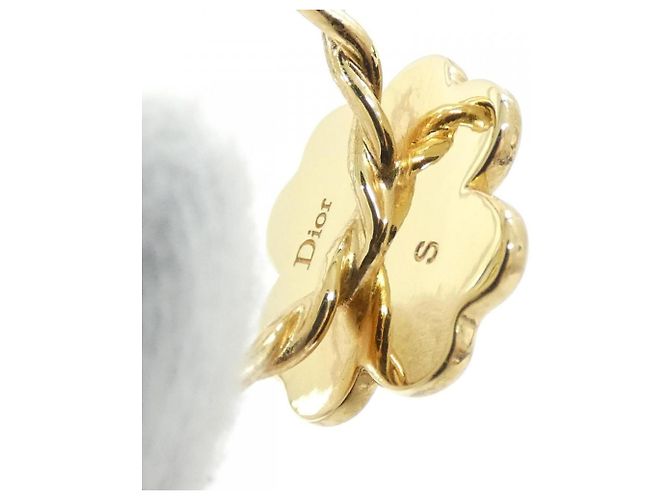 Christian Dior Bandring Gold und Weiß Golden - Ansicht 3