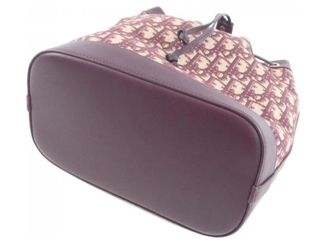 Borsa a tracolla Christian Dior DIOR OBLIQUE M1693DTZP Bordò - vista 3