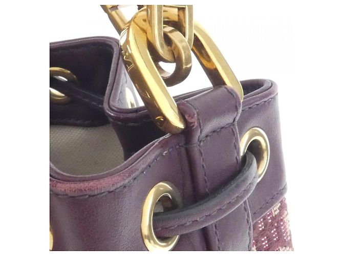 Borsa a tracolla Christian Dior DIOR OBLIQUE M1693DTZP Bordò - vista 6