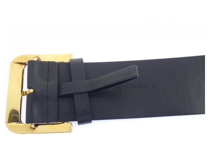 Christian Dior 23-MA-0210 Standard Gürtel Schwarz - Ansicht 3