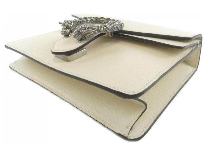 Borsa a tracolla Gucci Dionysus in pelle bianca Bianco - vista 3