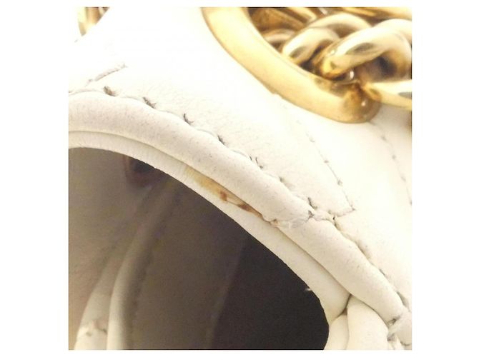 Borsa a tracolla Gucci GG Marmont Bianco sporco - vista 4