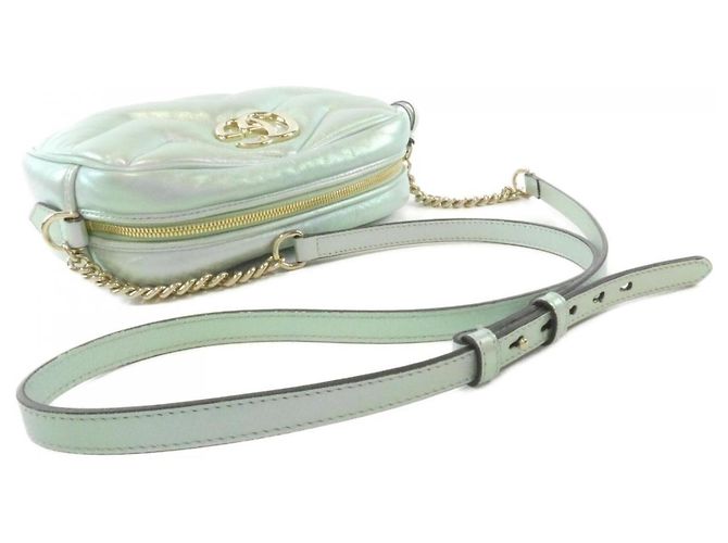 Borsa a tracolla Gucci GG Marmont Verde - vista 6
