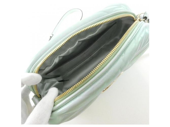 Borsa a tracolla Gucci GG Marmont Verde - vista 8