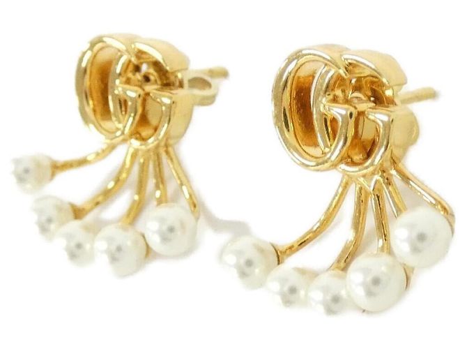 Orecchini a lobo Gucci 815292 I4620 Bianco D'oro - vista 2