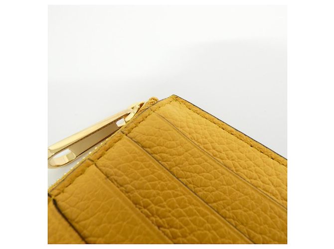 Monedero Gucci de piel amarilla Amarillo - vista 3