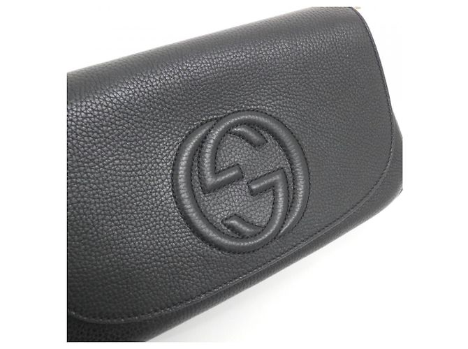 Borsa a tracolla Gucci 536224 A7M0G Nero - vista 4