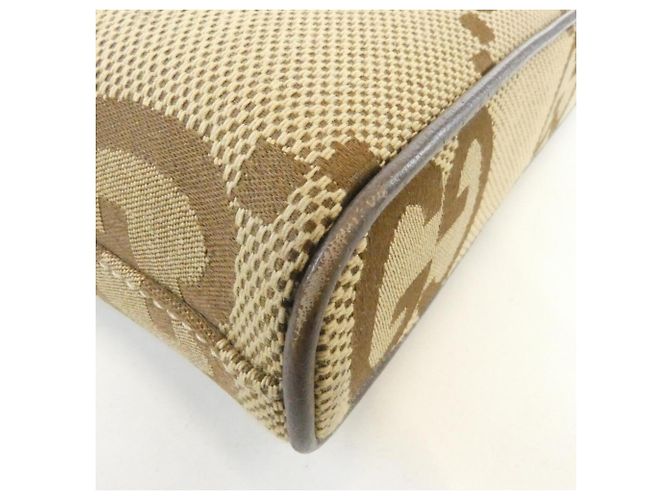 Bolsa de Ombro Gucci GG Canvas Marrom Camelo - vista 2