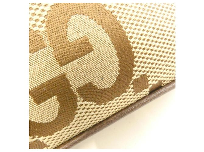 Bolsa de Ombro Gucci GG Canvas Marrom Camelo - vista 3
