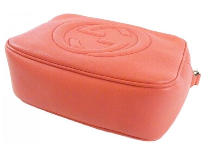 Borsa a tracolla in pelle Gucci - Pink Rosa - vista 3