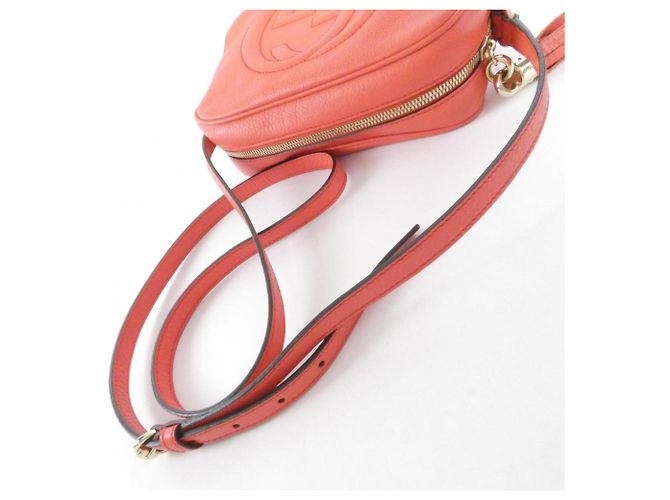 Borsa a tracolla in pelle Gucci - Pink Rosa - vista 5