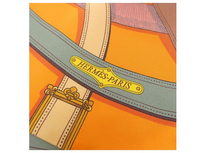 Hermès Sciarpa Maxi Twilly Hermes Arancione - vista 3