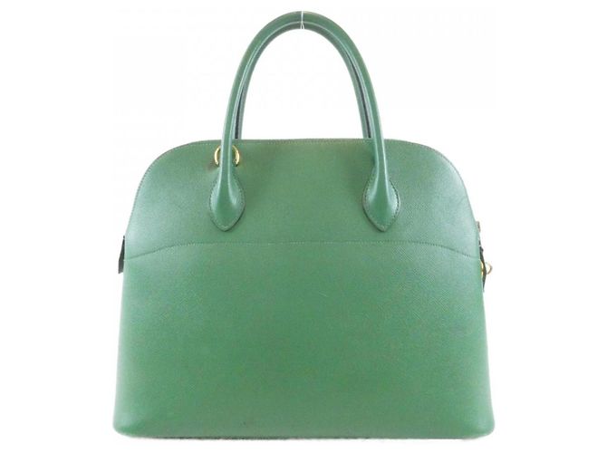 Hermès Borsa a mano Hermes Bolide 35cm Verde Verde chiaro - vista 2
