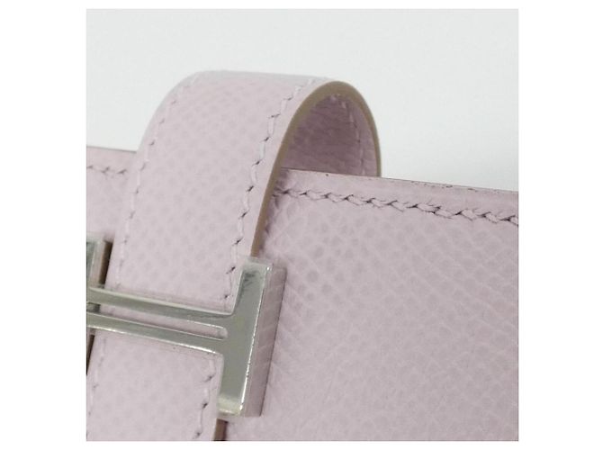 Hermès Cartera Hermes Bearn Mini Rosa - vista 4