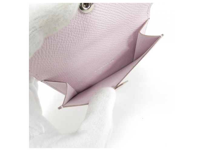 Hermès Cartera Hermes Bearn Mini Rosa - vista 7