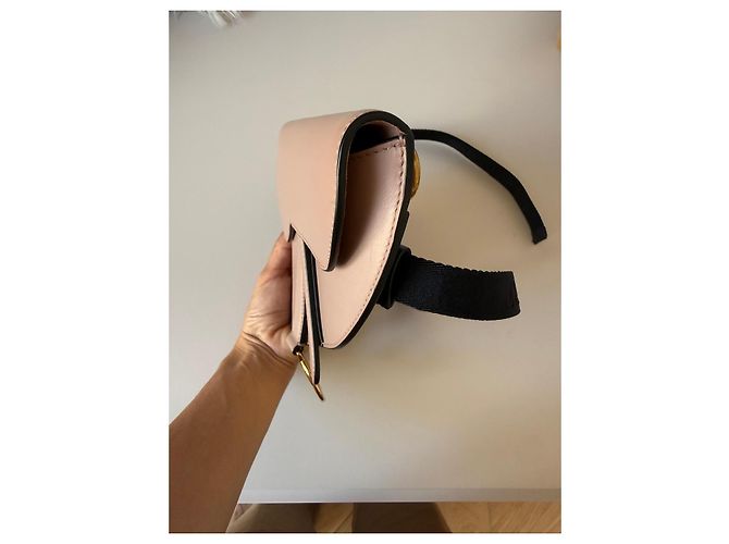 Borsa Dior Saddle Pouch Pelle Rosa Beige - vista 11