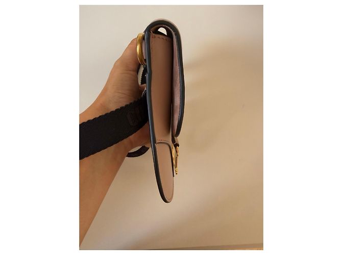 Borsa Dior Saddle Pouch Pelle Rosa Beige - vista 12