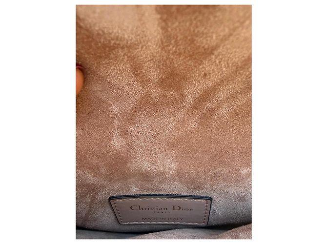 Borsa Dior Saddle Pouch Pelle Rosa Beige - vista 3