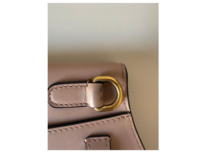Borsa Dior Saddle Pouch Pelle Rosa Beige - vista 5