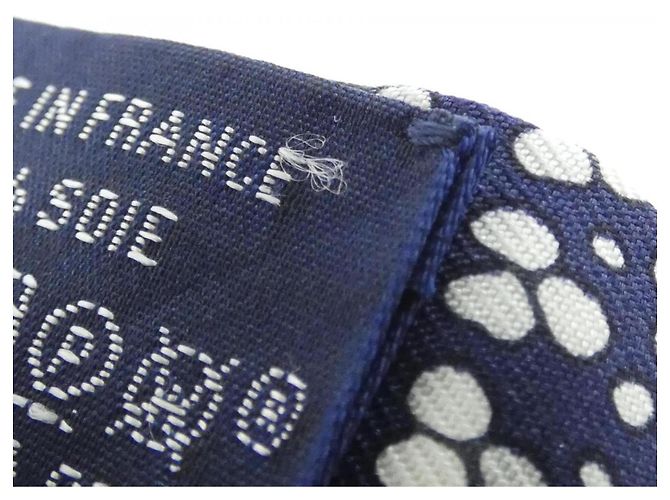 Hermès Hermes Les Leopards Bandana Twilly Scarf Muffler Bianco Blu - vista 3