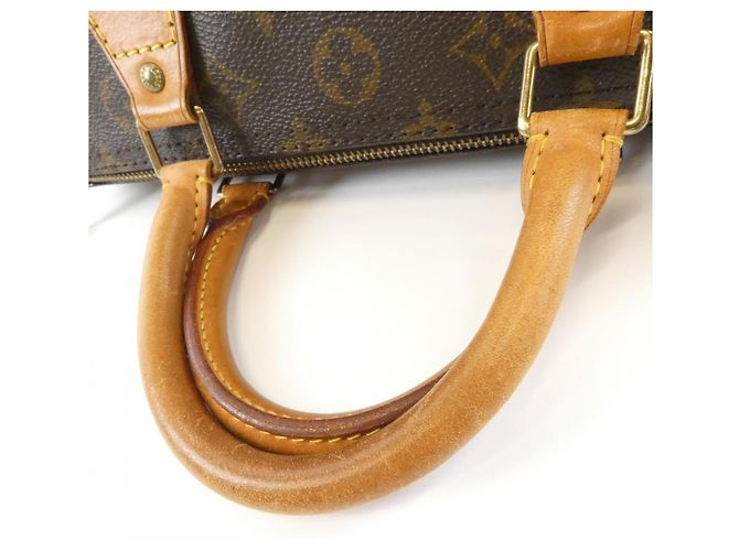 Borsa Boston Louis Vuitton Monogram Speedy Marrone - vista 7
