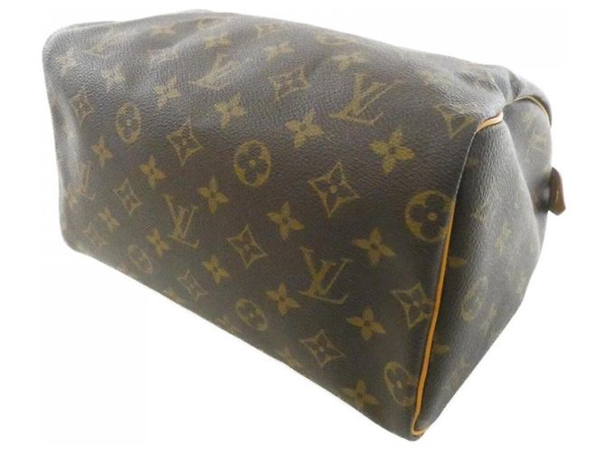 Borsa Boston Louis Vuitton Monogram Speedy 25cm Marrone - vista 2