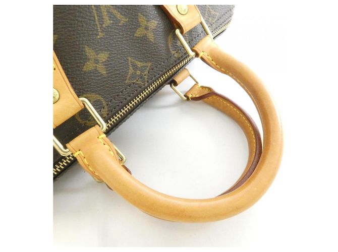 Borsa Boston Louis Vuitton Monogram Speedy 25cm Marrone - vista 5