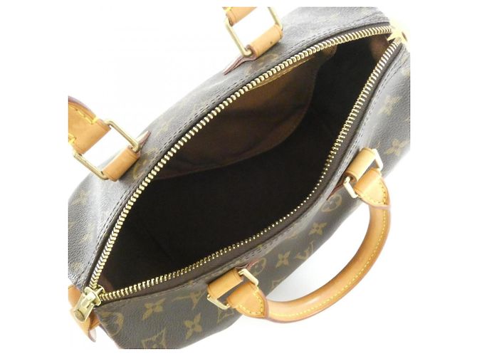 Borsa Boston Louis Vuitton Monogram Speedy 25cm Marrone - vista 7